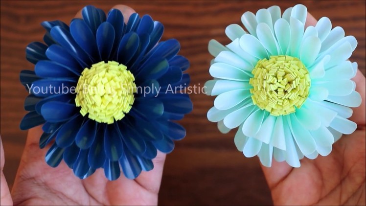 How To Make Flower From Drinking Straw - DIY Plastic Straw Flower - Craft Tutorial