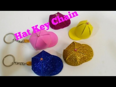 How to Make Hat Key Chain| Cute Hat | Diy | Foam Sheet Craft | Best out of waste | key chain making