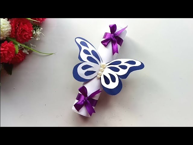 How to make Special Butterfly Birthday Card For Best Friend.DIY Gift Idea.