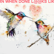 CRAFTS Humming Birds Watercolor Cross Stitch Pattern***LOOK***Buyers Can Download Your Pattern As Soon As They Complete The Purchase