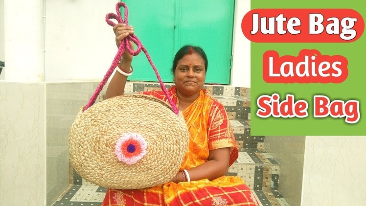 Ladies Side Bag using Jute Braid | DIY Jute Rope Bag | Jute craft idea for Women's