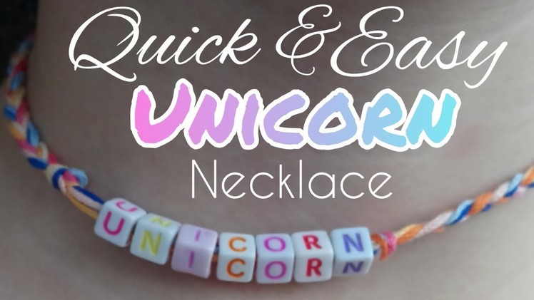 Make an Easy DIY Unicorn Necklace Tutorial