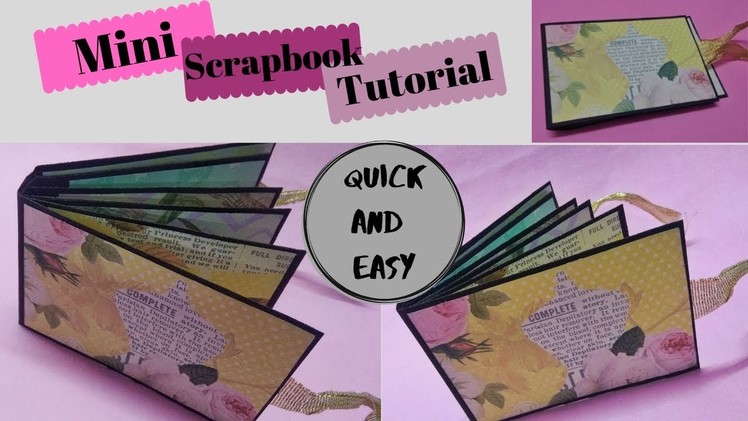 Mini Scrapbook Tutorial | How to make scrapbook base | DIY Crafts 2019
