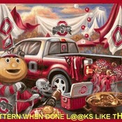 ( CRAFTS ) Ohio State Buckeyes TaiLgate Cross Stitch Pattern***LOOK***Buyers Can Download Your Pattern As Soon As They Complete The Purchase