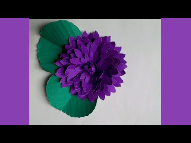 Paper craft. DIY paper flowers. how to make Beautiful door flower with paper. door flower