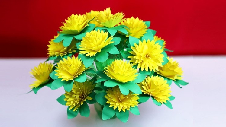 Paper Flower Guldasta | Easy Home Decoration Ideas | Paper Craft - Guldasta Banane Ka Tarika