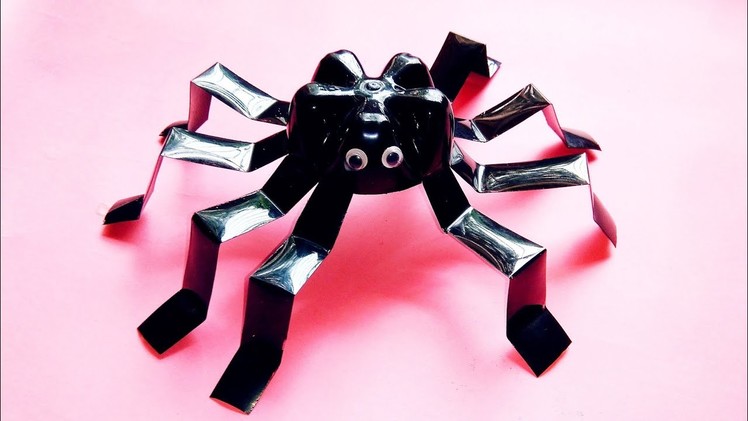 Plastic bottles craft idea |Best out of waste materials craft |spider making from plastic bottles