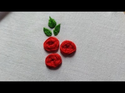 Rose design || easy flower design || hand embroidery || needle craft