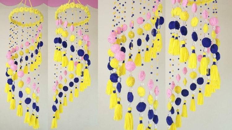 WOW !!! Easy Woolen Wall Hanging Craft || DIY Room Decor Idea
