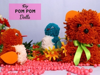 2 DIY Creative Toy Craft Idea With Woolen POM POM at Home by Aloha crafts (SUPER EASY)