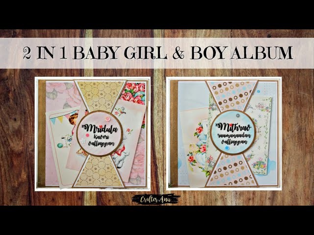 2 in 1 BABY GIRL & BOY ALBUM | SCRAPBOOK