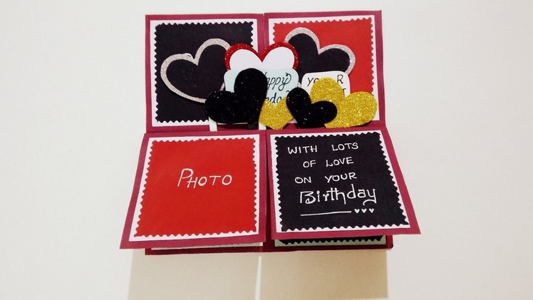 Beautiful Handmade Birthday Card for Boyfriend | How to make Birthday Card | Tutorial