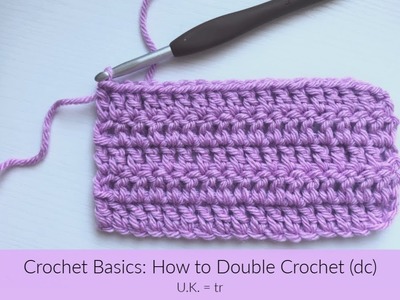 Beginner Crochet Basics: How to double crochet
