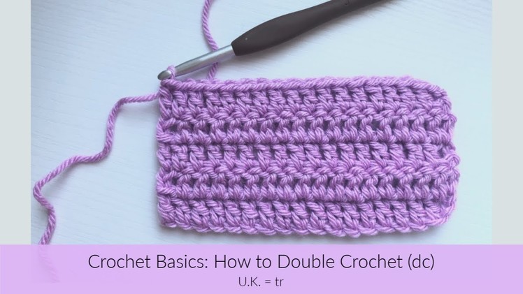 Beginner Crochet Basics: How to double crochet