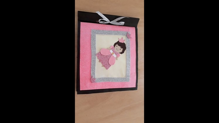 Birthday Scrapbook | Handmade Easy scrapbook ideas | Baby girl birthday scrapbook.
