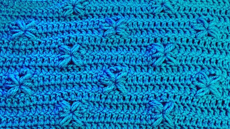 Crochet Blanket with flowers