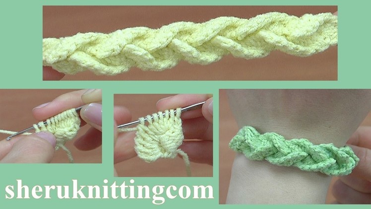 Crochet Bracelet Tutorial 176