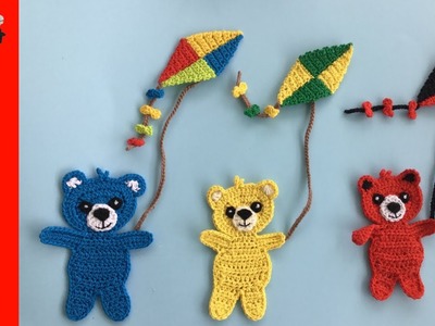 Crochet Kite Tutorial - Crochet Applique Tutorial