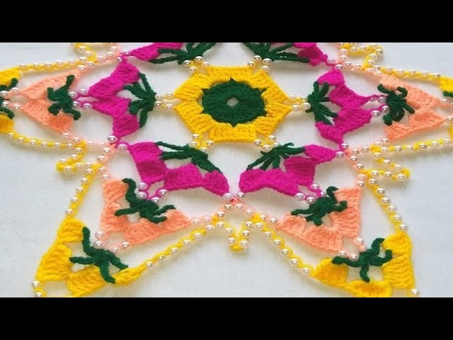 Crochet moti thalposh, woolen thalposh, thalposh pattern in hindi, #127,by||Santosh All Art ||