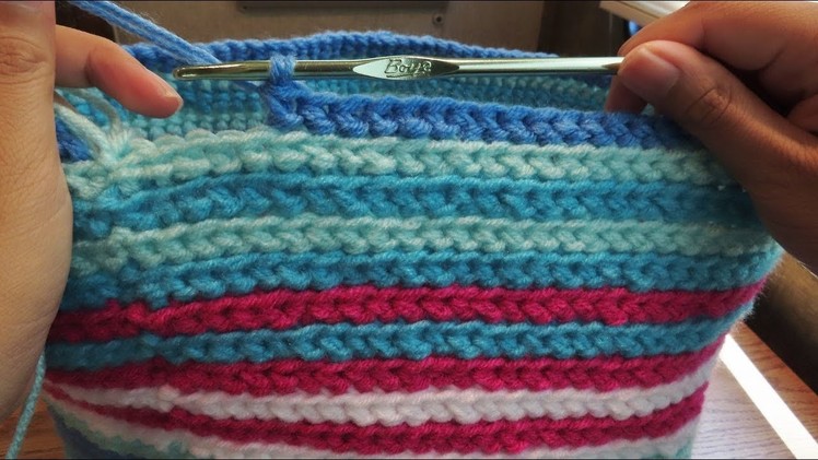 Crochet Stitch Idea - Single Crochet Cord Stitch