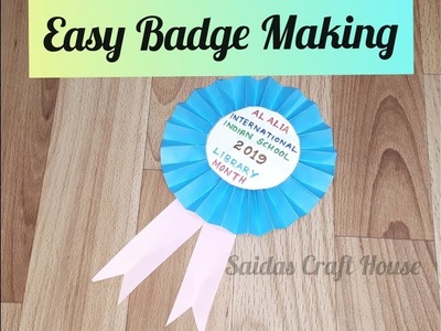 Easy Badge making#How To Make a Badge With Paper#School Library Day