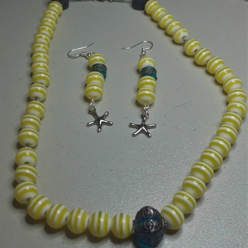 Handmade Necklace and Earrings