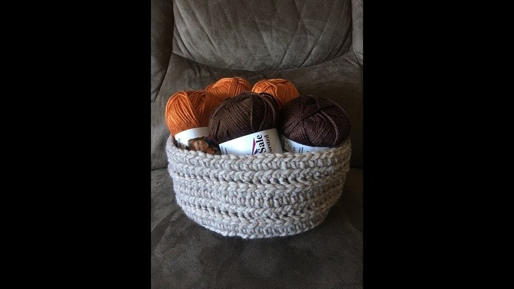 How to crochet a basket