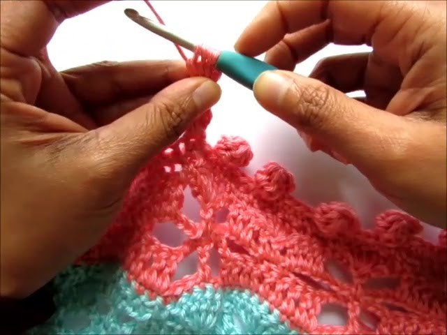 How to Crochet a Pom Pom Border