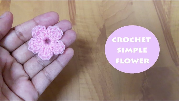 How to crochet a simple flower? | !Crochet!