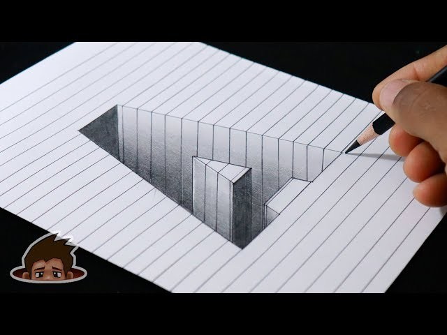 How to Draw 3D Hole Letter A - 3D Alphabet for Kids | Art Craft Kids TV
