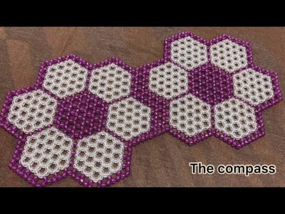 HOW TO MAKE A BEAUTIFUL TABLE MAT WITH BEADS | DESIGN NO.1 | THE COMPASS