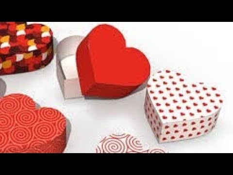 How to make a heart box | crafts with paper | Origami Flower Making