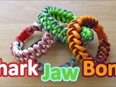 How to make a shark jaw bone paracord bracelet