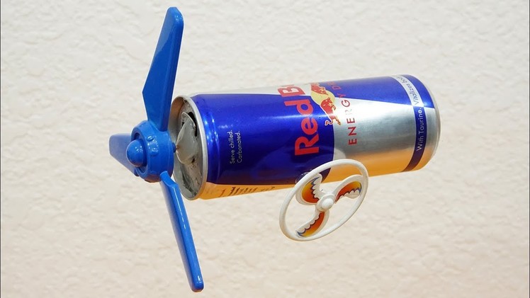 How To Make An Electric Motor From an Red Bull Can 100% Working