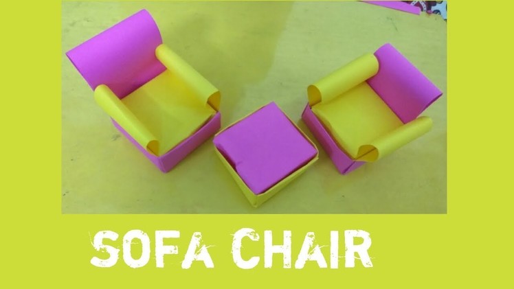 How to make Beautiful  Origami Sofa chair
