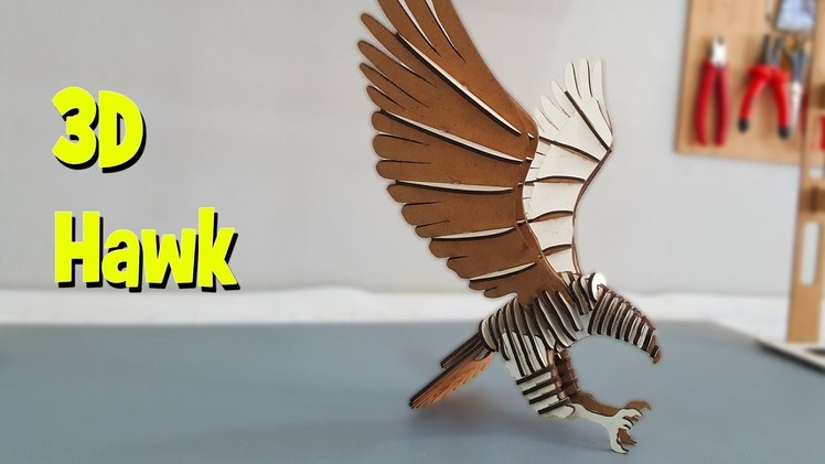 How To Make Hawk with Polywood - Real life doodles - Laser Cutter