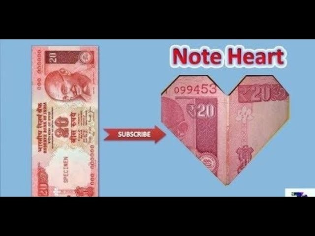 How to make ♥ heart gift with 20Rs