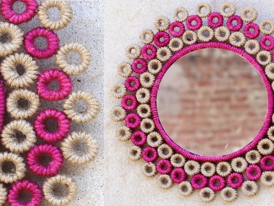 How to Make Jute Rope Wall Hanging Mirror | Entryways Wall Hanging Mirror Decor