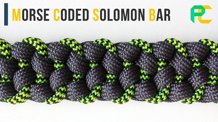 How to make Morse Coded Solomon Bar | Paracord Bracelet tutorial