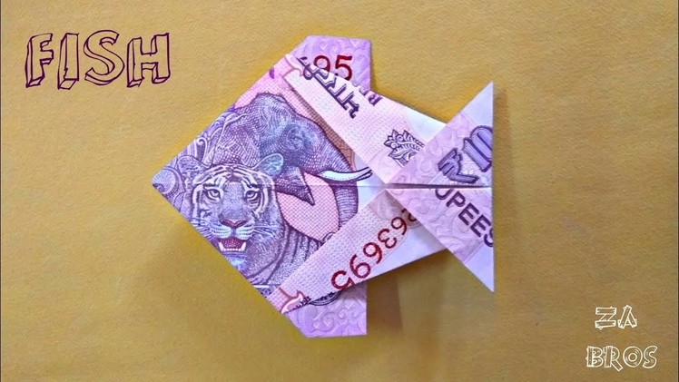 How to make NOTE FISH ll Easy Origami ll Z A Bros