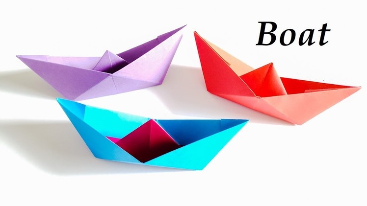 How to make ORIGAMI Boat || Origami Paper Boat || Origami Boat Tutorial