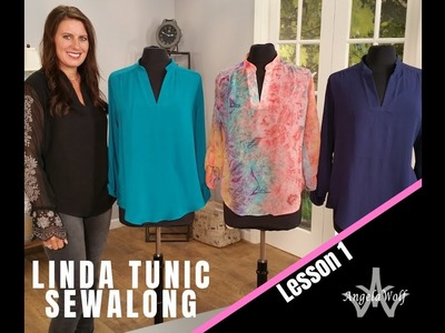 LINDA TUNIC SEWALONG LESSON 1: HOW TO SEW FRONT PLACKET & COLLAR