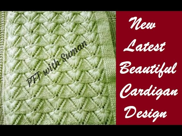 New knitting design.pattern #130 for cardigan, sweater, jacket, frock ||in hindi||