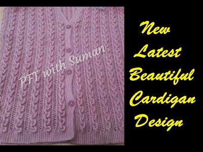 New knitting design.pattern #131 for cardigan, sweater, jacket, frock ||in hindi||