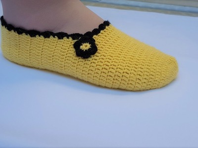 Pantuflas a crochet │Trabajo a crochet♡Handmade Diy