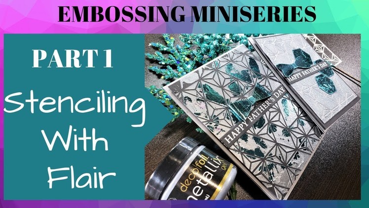 Part 1 Embossing Paste Miniseries: How to Jazz Up your Stenciling! | Kraftgali