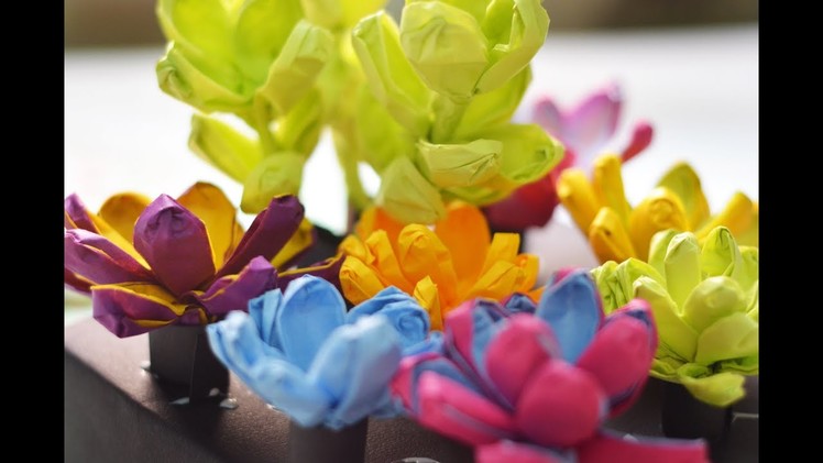 Tissue Paper Flowers How to Succulent Garden