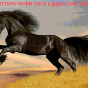 Friesian BLack Horse Cross Stitch Pattern***LOOK***Buyers Can Download Your Pattern As Soon As They Complete The Purchase