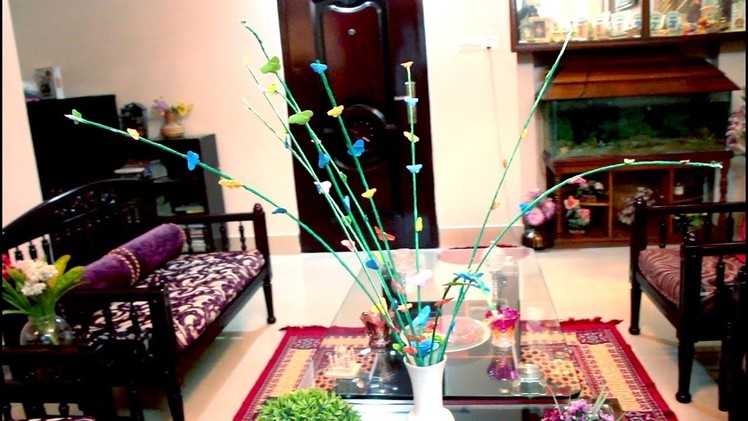 Butterfly stick with paper | Home Decoration | DIY | Creative Home Decor