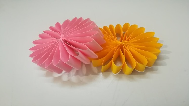 Cómo hacer flor de papel - paper flower making - Flores de Origami - Diy flower